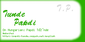 tunde papdi business card